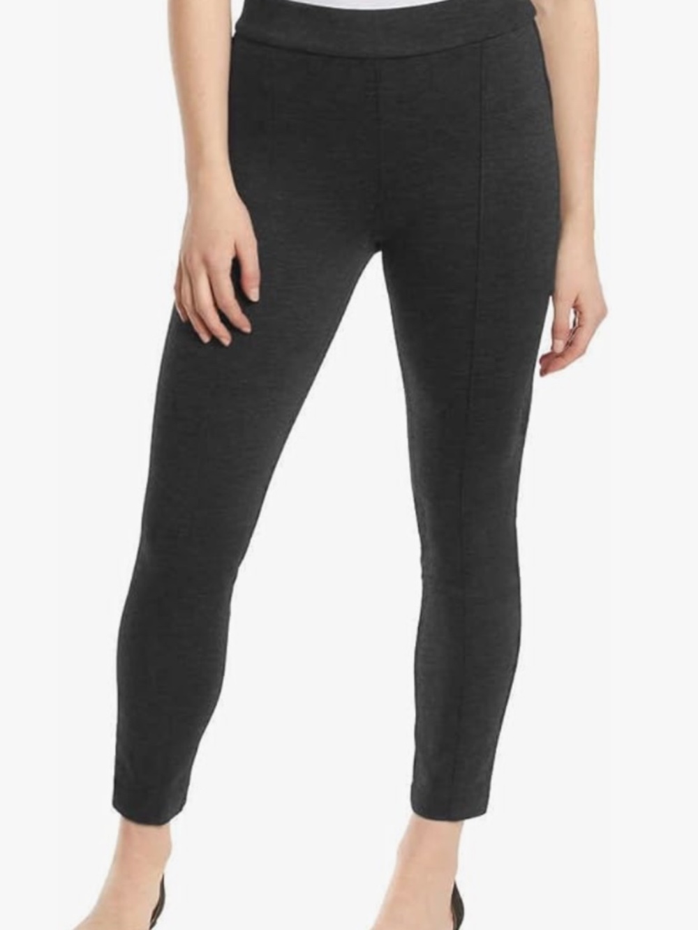 Anne Klein Ponte Pull On Pants Charcoal Slim Tummy XL